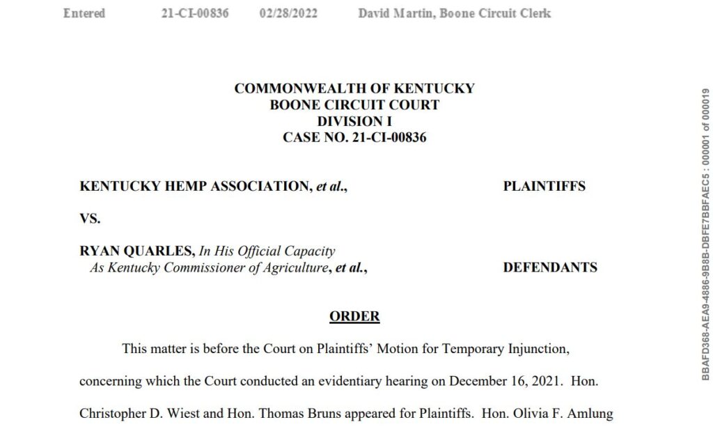 Delta-8 THC Declared Legal in Kentucky